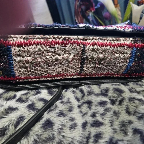 Desigual  | Patchwork Vegan Leather Crossbody/Shoulder Bag with Removable Strap - Picture 6 of 16